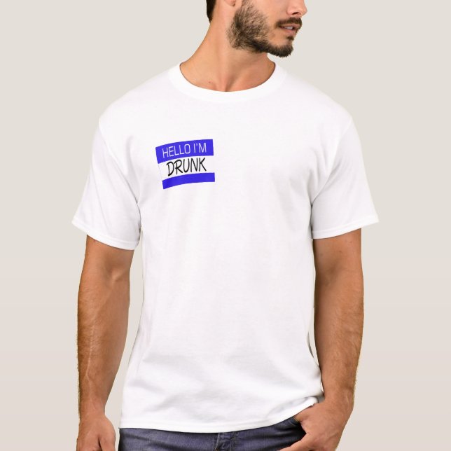 T-shirts Olá, sou Bebado (Frente)