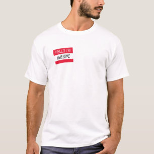T-shirts Olá, sou incrível