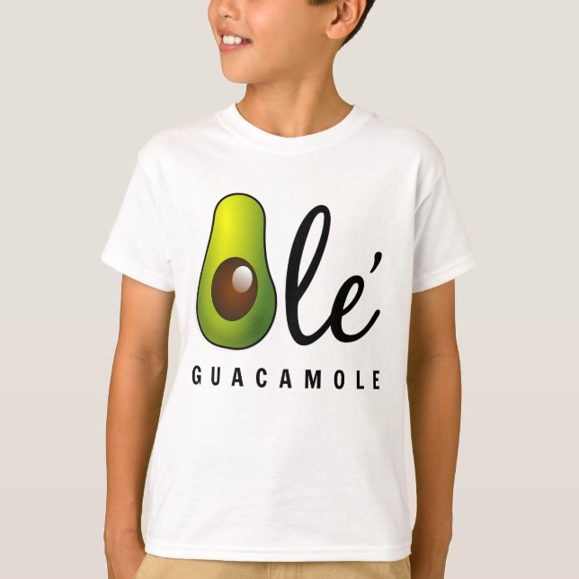T-shirts Ole Guacamole Avocado Humor (Frente)