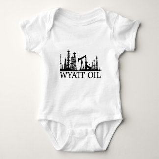 T-shirts Óleo de Wyatt (logotipo preto)