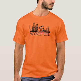 T-shirts Óleo de Wyatt/logotipo preto