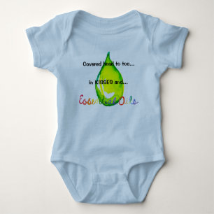 T-shirts Óleos essenciais que vão de cabeça a ponta verde