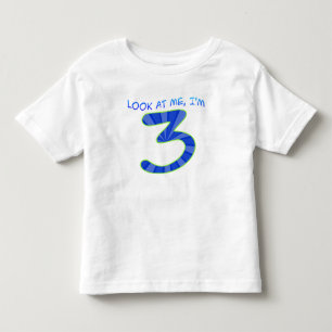 T-shirts Olhe para mim, eu tenho 3 - Azul
