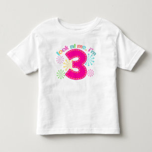 T-shirts Olhe para mim, eu tenho 3 - Rosa