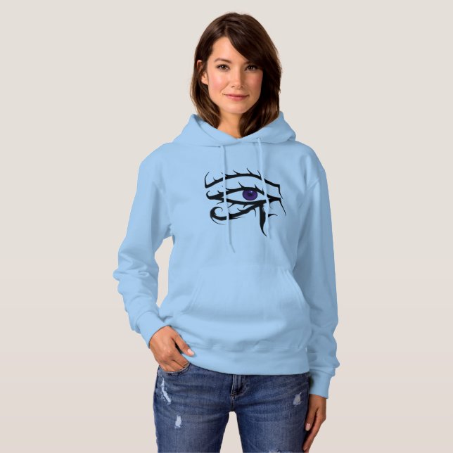 T-shirts Olho de Ra Hoodie (Frente Completa)