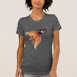 T-shirts Olho Dourado Peixe Fantasia Surrealista Arte Origi