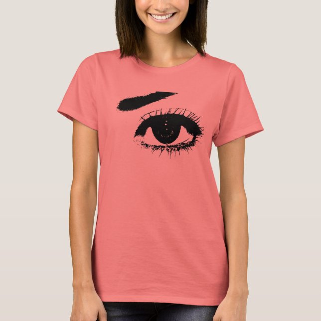T-shirts Olho (preto e branco) (Frente)