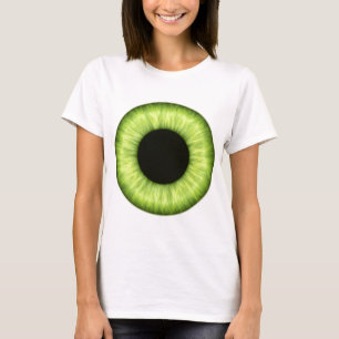T-shirts Olho verde assustador do Dia das Bruxas