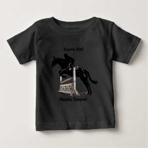 T-shirts Olhos acima! Saltos para baixo! Cavalo