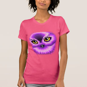 T-shirts Olhos cor-de-rosa da coruja