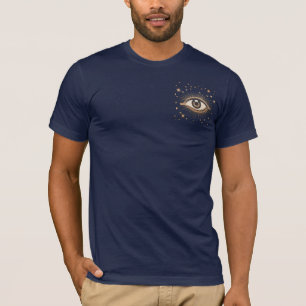 T-shirts Olhos Estrelas Lua Celestial Nouveau