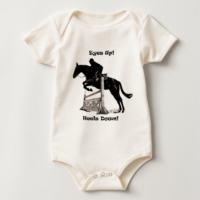 T-shirts Olhos Para Cima! Acalme-Se! Cavalo (Frente)