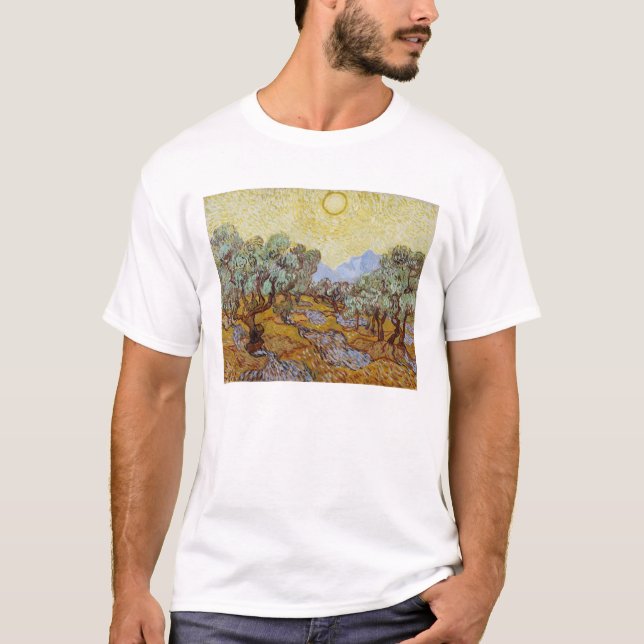 T-shirts Oliveiras de Vincent van Gogh |, 1889 (Frente)