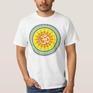 T-shirts OM com estilo indiano tradicional Mandana