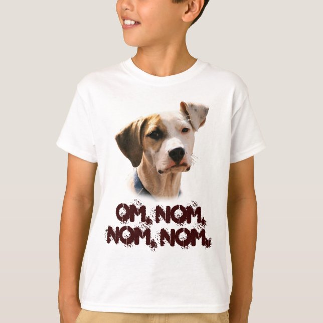 T-shirts Om, nom, nom. (Frente)