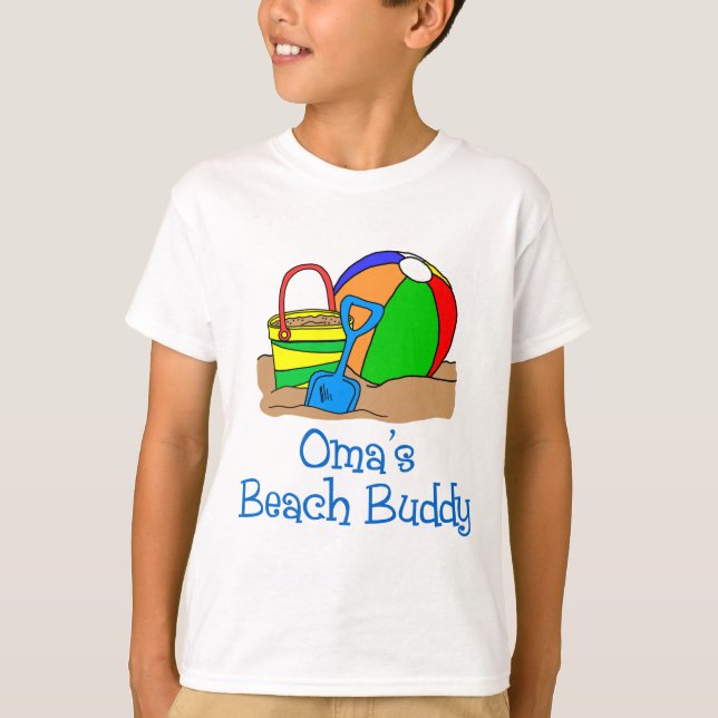 T-shirts Oma's Beach Buddy (Frente)