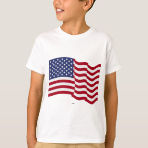T-shirts Onda de Sinalizador Americano