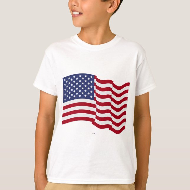T-shirts Onda de Sinalizador Americano (Frente)