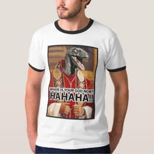 T-shirts Onde está seu deus agora? (Raptor)
