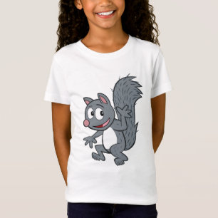 T-shirts Ondulação cinzenta do esquilo do rick da guard