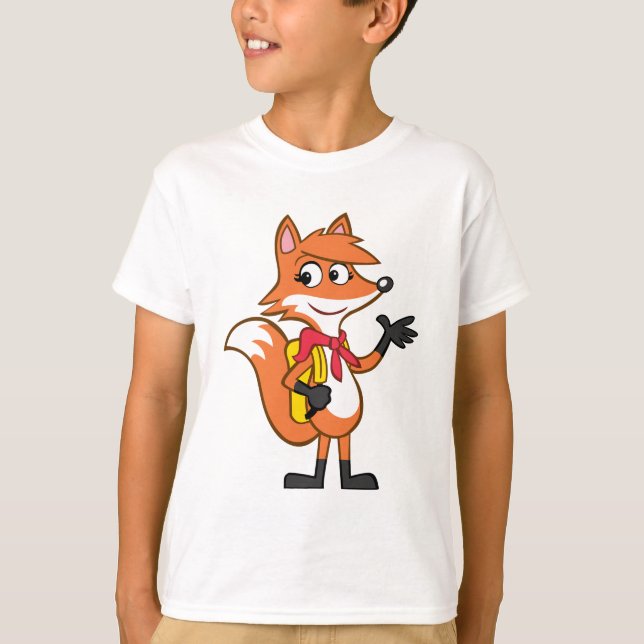 T-shirts Ondulação do Fox do rick | Scarlett da guarda (Frente)