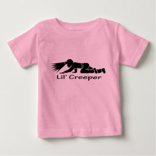 T-shirts Oneies de rastejamento do bebê do mineiro de