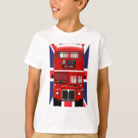 Ônibus de Londres com Union Jack