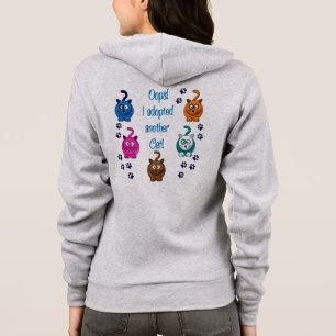 T-shirts Oops!  Eu adotei um outro gato!  Hoodie do velo