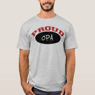 T-shirts Opa orgulhoso (preto e vermelho)