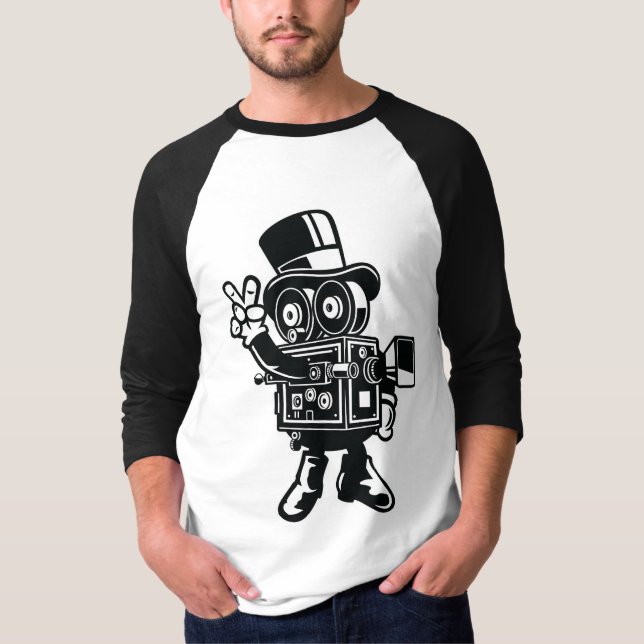 T-shirts Operador cinematográfico clássico (Frente)
