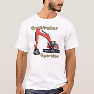 T-shirts Operador da máquina escavadora