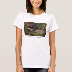 T-shirts Ophelia por John Everett Millais