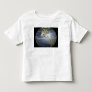 T-shirts Opinião completa da terra que mostra o vapor de