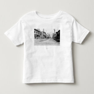 T-shirts Opinião da cidade de Skagway, fotografia de Alask