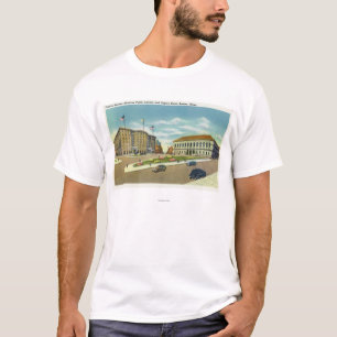 T-shirts Opinião da plaza e do quadrado de Copley o públi