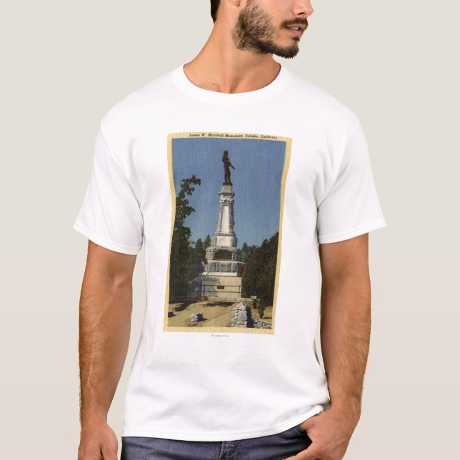 T-shirts Opinião de James W. Marshall Monumento # 2 (Frente)