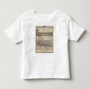 T-shirts Opinião de olho de pássaro de residências da