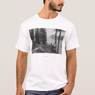 T-shirts Opinião do lago Huntington, Califórnia da estrad