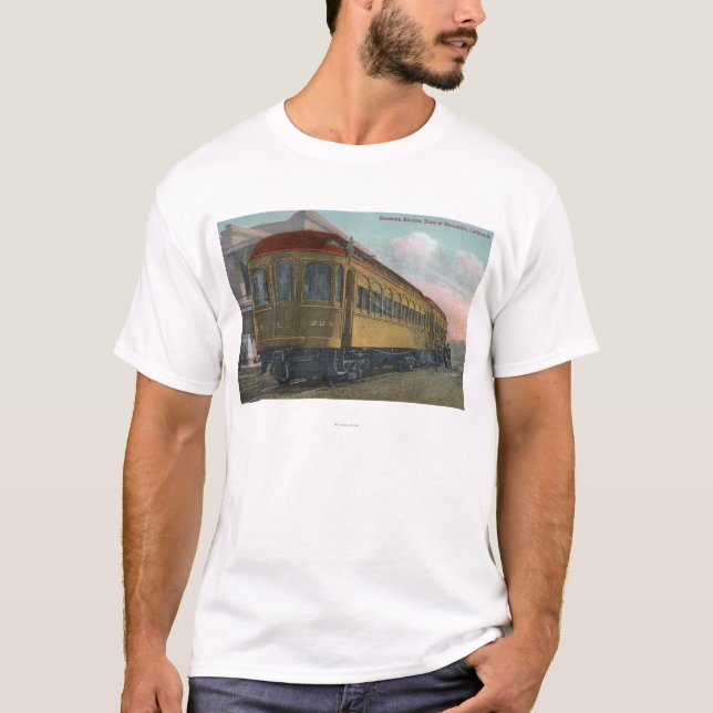 T-shirts Opinião do norte de trem elétrico (Frente)