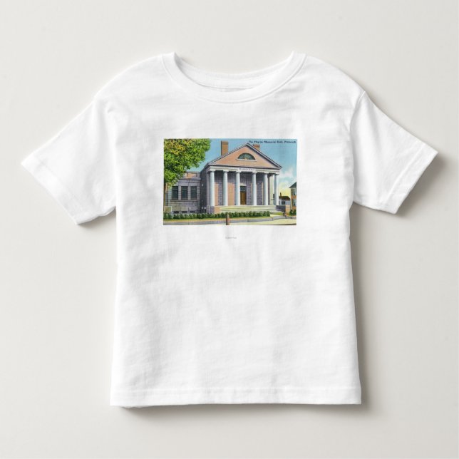 T-shirts Opinião exterior o peregrino Memorial Hall (Frente)