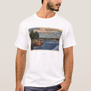 T-shirts Opinião ocidental da movimentação do penhasco d