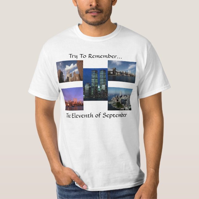 T-shirts Opiniões das torres gémeas WTC da Nova Iorque em (Frente)