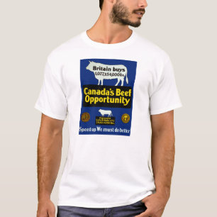 T-shirts Oportunidade da carne de Canadá