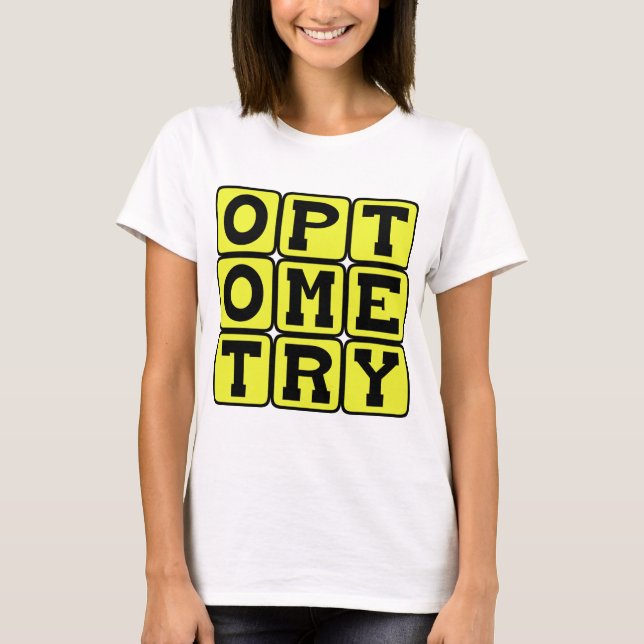 T-shirts Optometria, A Ciência da Visão (Frente)