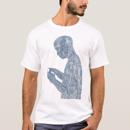 T-shirts Oração americana 50/50 (branca com bebê)