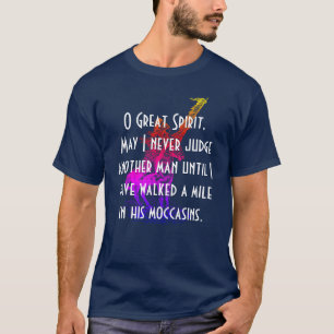 T-shirts Oração de "grande espírito do nativo americano 