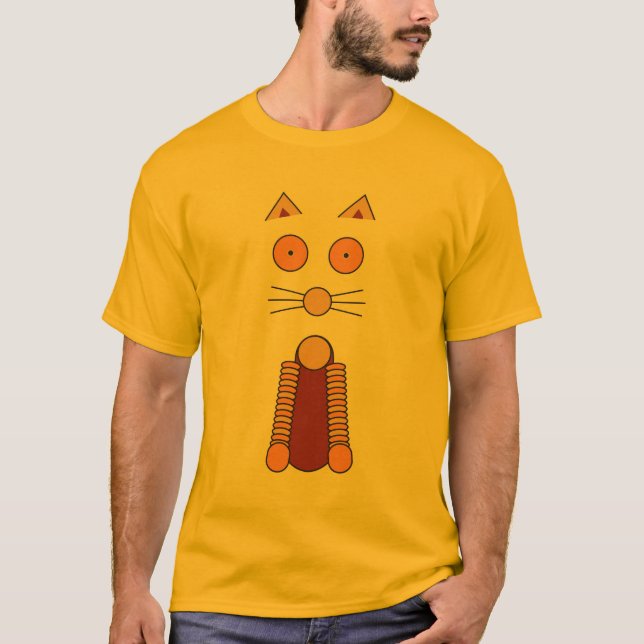 T-shirts Orange CAT (Frente)