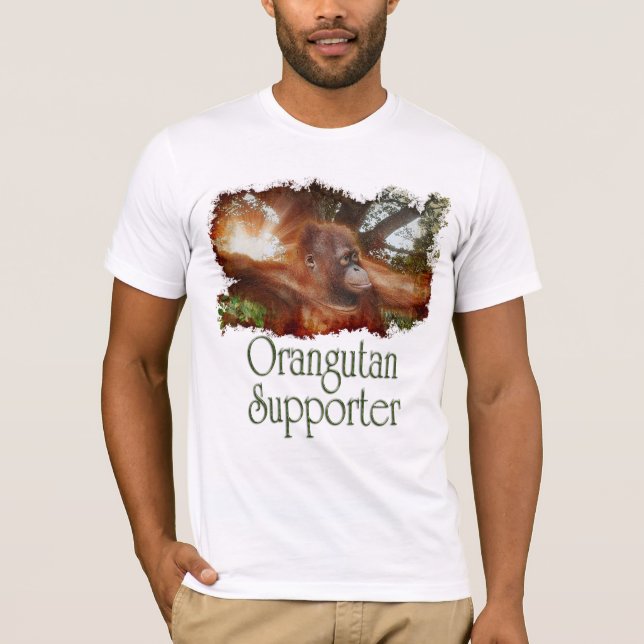 T-shirts Orangutan na selva de Bornéu (Frente)