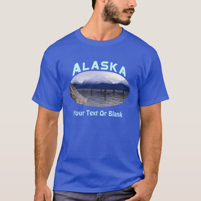 T-shirts Orca de Água Escura (Frente)