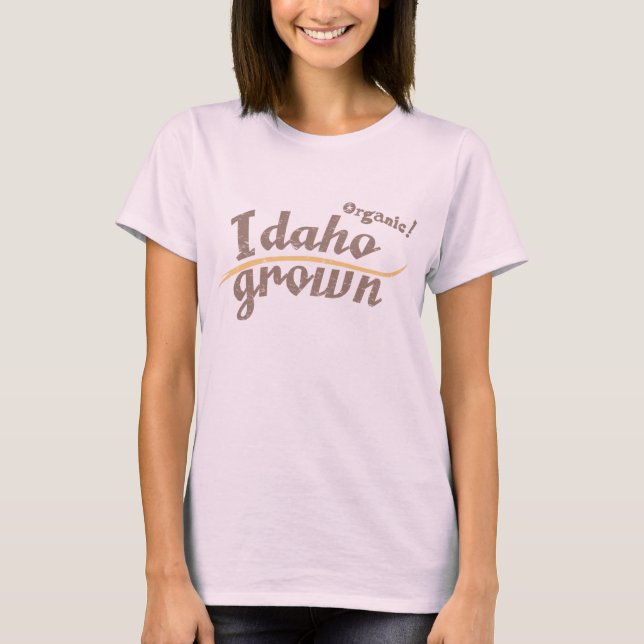 T-shirts Orgânico! Idaho Grown (Frente)